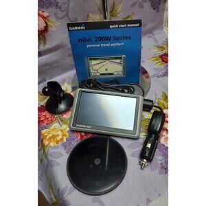 Garmin Nuvi 200W Series GPS Navigation System Unit tested working
